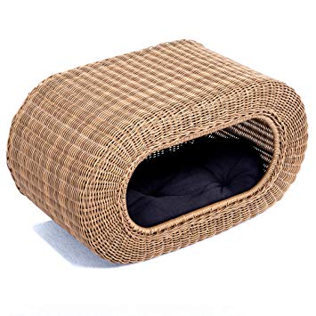 Wicker Ottoman & Cat Kennel