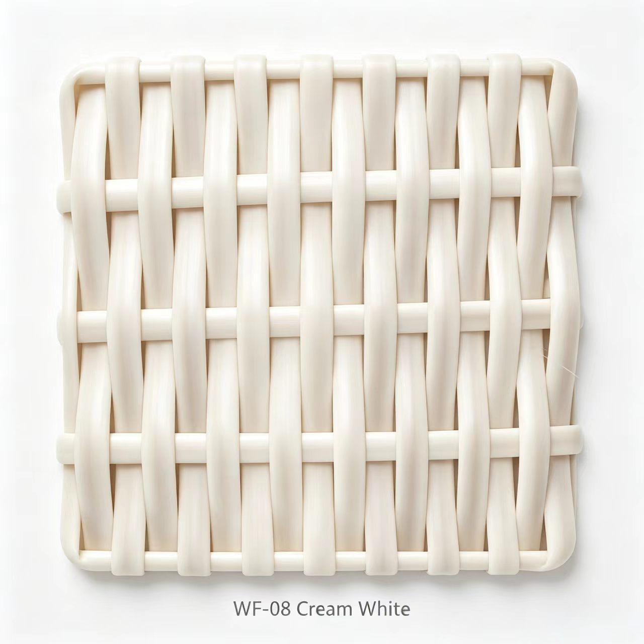 cream white color flat wicker woven style, sofa, chair , hamper ,baskets and outdoor table .Garden divider .